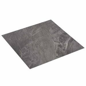 vidaXL Flooring Planks 5.11 m&sup2; 55 pcs PVC Black and White