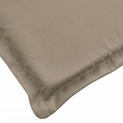 vidaXL Sun Lounger Cushion Taupe 200x70x3cm Oxford Fabric