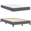 vidaXL Box Spring Bed with Mattress Dark Grey 120 x 200 cm Fabric