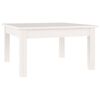 vidaXL Coffee Table White 55x55x30 cm Solid Wood Pine