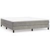 vidaXL Box Spring Bed Frame Light Grey 180x200 cm Velvet