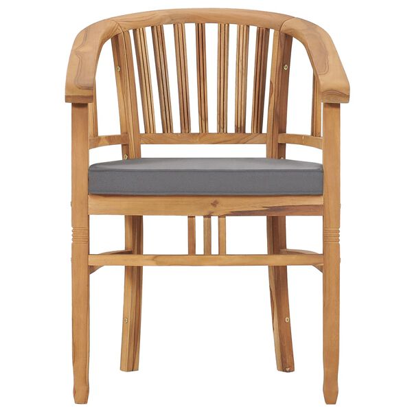 vidaXL 5 Piece Garden Dining Set with Cushions Solid Teak Wood