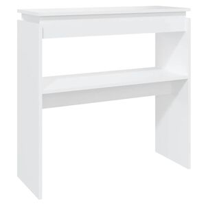 vidaXL Console Table White 80x30x80 cm Engineered Wood