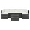 vidaXL 7 Piece Garden Pallet Lounge Set with Cushions Solid Pinewood