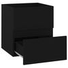 vidaXL Bathroom Furniture Set Black Engineered Wood