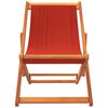 vidaXL Folding Beach Chairs 2 pcs Red Fabric