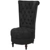 vidaXL Sofa Chair | Black | Wood, Polyester fabric | Standard