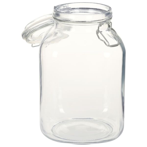 vidaXL Glass Jars with Lock 12 pcs 3 L