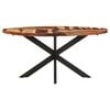 vidaXL Dining Table 160x90x75cm Solid Acacia Wood