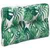 vidaXL Pallet Cushions 2 pcs Leaf Pattern Fabric
