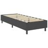 vidaXL Box Spring Bed Frame without Mattress Grey Fabric 80x200 cm