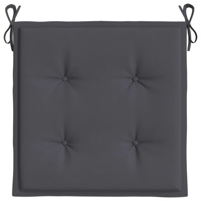 vidaXL Garden Chair Cushions 6 pcs Anthracite 40x40x3 cm Oxford Fabric
