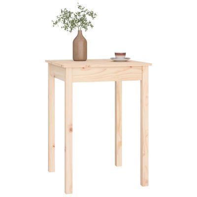 vidaXL Dining Table 55x55x75 cm Solid Wood Pine