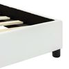 vidaXL Bed Frame without Mattress White Faux Leather 140x200 cm