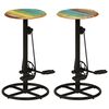 vidaXL Bar Chairs 2 pcs Solid Reclaimed Wood