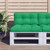 vidaXL Pallet Cushions 2 pcs Green Fabric
