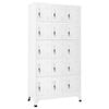 vidaXL Locker Cabinet | Light grey | Steel | Large | Locker Cabinet