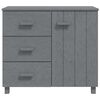 vidaXL Sideboard HAMAR Dark Grey 90x40x80 cm Solid Pinewood
