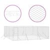 vidaXL Outdoor Dog Kennel Silver 6x6x2 m Galvanised Steel