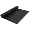 vidaXL Weed & Root Control Mat Black 2x150 m PP