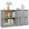 vidaXL Sideboards 2 pcs Grey Sonoma 60x30x70 cm Engineered Wood