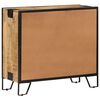 vidaXL Sideboard 80x31x71 cm Solid Rough Mango Wood