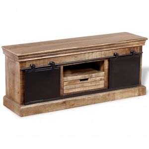 vidaXL Tv Cabinet | Multicolour | Solid mango wood | 110x30x45 cm | Tv Cabinet