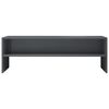 vidaXL TV Cabinet High Gloss Grey 120x40x40 cm Engineered Wood