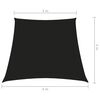vidaXL Sunshade Sail Oxford Fabric Trapezium 3/4x3 m Black