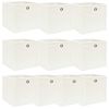 vidaXL Storage Box | Set of 10 | White | Non-woven fabric (100% polyester)