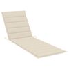 vidaXL Garden Sun Lounger with Cushion Solid Acacia Wood