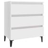 vidaXL Sideboard | White | Engineered wood, Metal | Medium | Sideboard