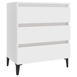 vidaXL Sideboard | White | Engineered wood, Metal | Medium | Sideboard