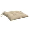vidaXL Chair Cushions 6 pcs Beige 40x40x7 cm Oxford Fabric