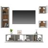 vidaXL 5 Piece TV Cabinet Set Concrete Grey Engineered Wood
