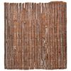 vidaXL Bark Fence 100 x 600 cm Bark Brown