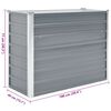 vidaXL Garden Raised Bed Galvanised Steel 100x40x77 cm Grey
