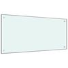 vidaXL Kitchen Backsplash Milk 100 x 50 cm Tempered Glass