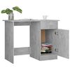 vidaXL Desk Concrete Grey 100x50x76 cm Engineered Wood