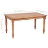 vidaXL Batavia Coffee Table Teak 90x50x45 cm