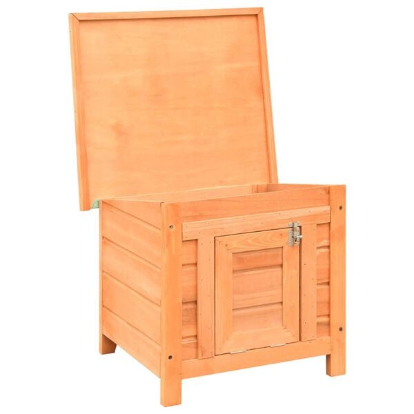 vidaXL Cat House Solid Pine & Fir Wood 50x46x43.5 cm