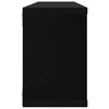 vidaXL Wall Cube Shelf 4 pcs Black 60x15x23 cm Engineered Wood