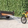 vidaXL Motorcycle Ramp Folding Silver 180 x 28 x 5 cm Aluminium