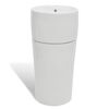 Ceramic Stand Bathroom Sink Basin Faucet/Overflow Hole White Round