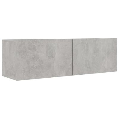 vidaXL 7 Piece TV Cabinet Set Concrete Grey Engineered Wood