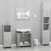 vidaXL Bathroom Furniture Set Concrete Grey Engineered Wood