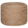 vidaXL Rope 100% Jute 6 mm 500 m