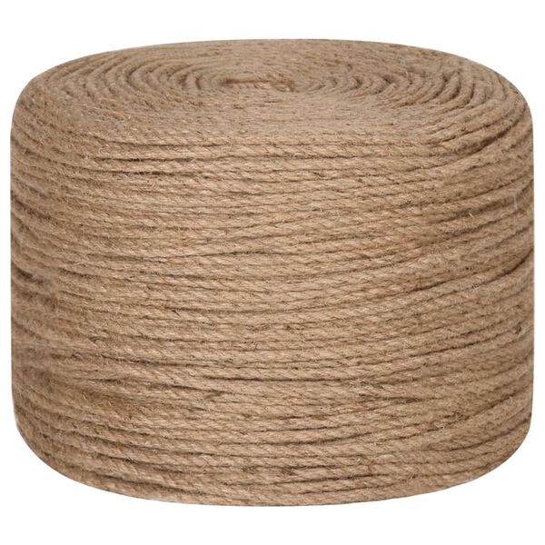 vidaXL Rope 100% Jute 6 mm 500 m