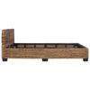 vidaXL Bed Frame without Mattress Natural Rattan 140x200 cm