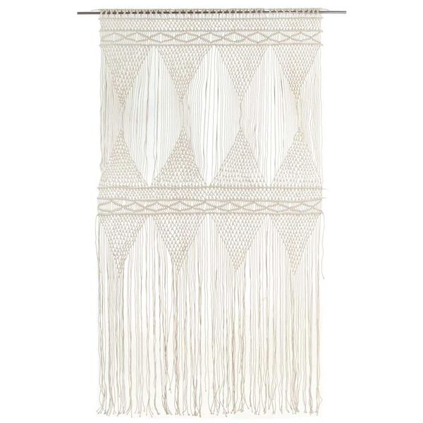 vidaXL Macrame Curtain 140x240 cm Cotton